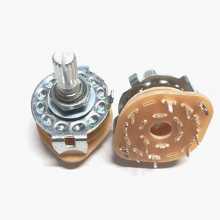 RS25-3 Rotary Switch Selector สวิตซ์หมุนเลือก 3/4/5/6 ตำแหน่ง