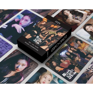 ITZY ALBUM Blah Blah Blah Photocard Crazy In Love &amp; VOLTAGE &amp; CHECKMATE Lomo Card Postcard 55 ชิ้น / กล่อง