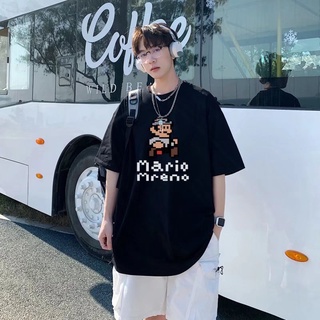 [Oversized] เสื้อยืดลําลอง แขนสั้น คอกลม พิมพ์ลายการ์ตูน ทรงหลวม ขนาดใหญ่ สําหรับผู้ชาย ไซซ์ M - 8xl