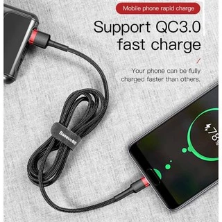 Baseus Cafule สายชาร์จ 3.0A USB to Type-C สายไนลอนถัก ทนทาน ชาร์จเร็ว Fast Charge สำหรับ โทรศัพท์มือถือ แอนดรอยด์