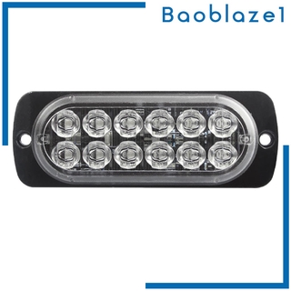 ( Baoblaze1 ) ไฟแฟลช Led 12-24 V 36 W กันน้ําสําหรับติดรถยนต์รถบรรทุกรถตู้ยานพาหนะ 12 ดวง