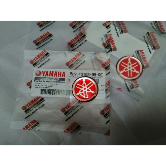 โลโก้​ YAMAHA​ ขนาด​ 30​ มิล​ สีแดง มีเก็บปลายทาง