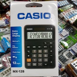 Casio MX12B เครื่องคิดเลขตั้งโต๊ะ 12หลัก ของใหม่ ของแท้บริษัท