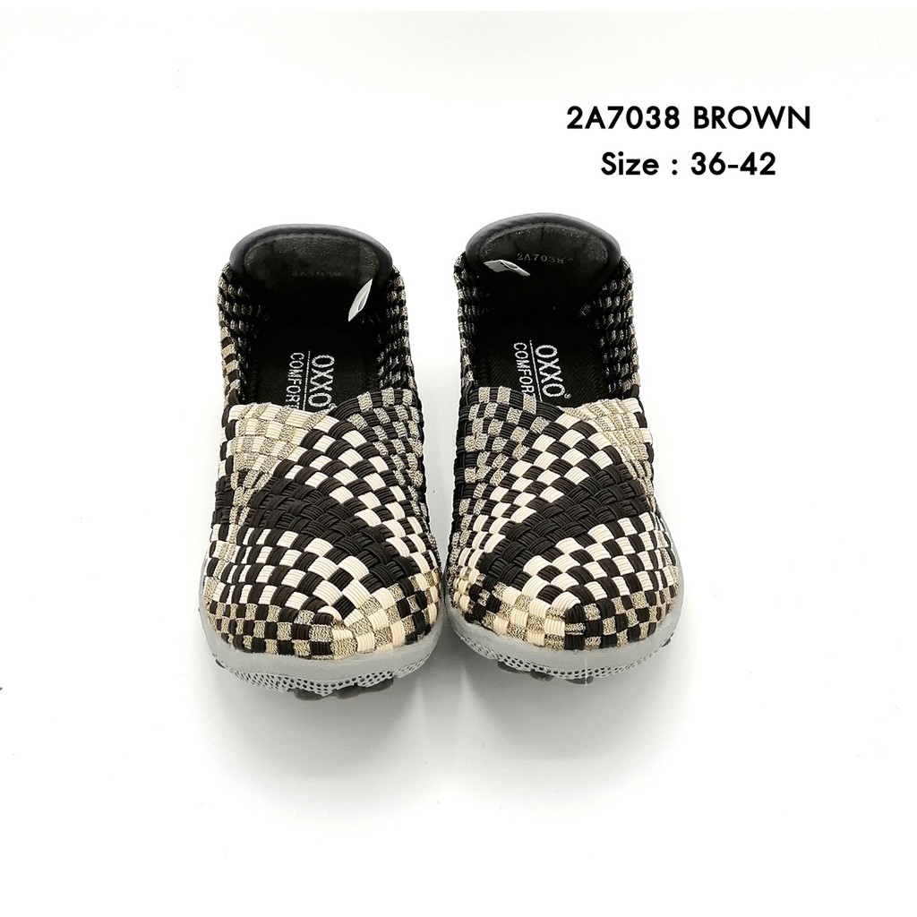 5okshop รองเท้าผ้าใบ ยางยืด เพื่อสุขภาพ   มีไซส์ใหญ่พิเศษ รุ่น 2A7038