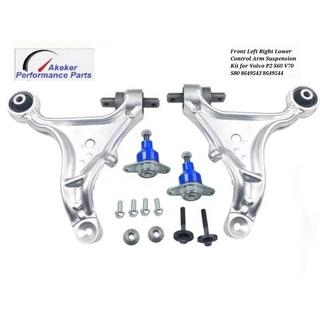 Front Left Right Lower Control Arm Suspension Kit for Volvo P2 S60 V70 S80 8649543 8649544 ปีกนก