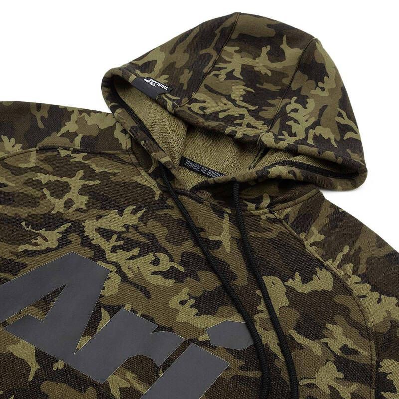 ARI GREEN CAMO PULLOVER HOODIE - GREEN/GREEN/BLACK GREEN เสื้อฮู้ด ลายพราง อาริ
