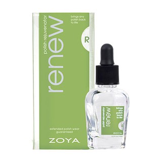 ของแท้💯จากผู้นำเข้าZOYA RENEW POLISH REJUNENATOR 15 ML.น้ำยาเติมสีทาเล็บโซย่าไร้สารเคมีรุ่นแรง ใช้ได้ทุกแบรนด์