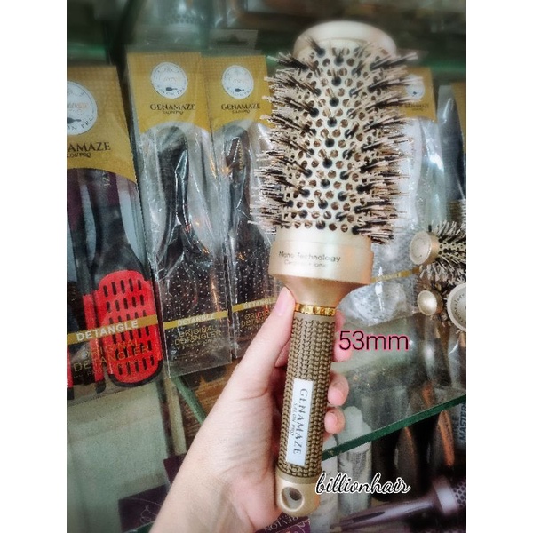 Genamaze Nano ceramic หวีไดร์กลมชนิดขนแปรงผสมNylon ช่วยทำให้ผมเรียบลื่น ลดความชี้ฟู ช่วยเพิ่มโวลุ่มให้แก่เส้นผมขนาด 4 ชิ