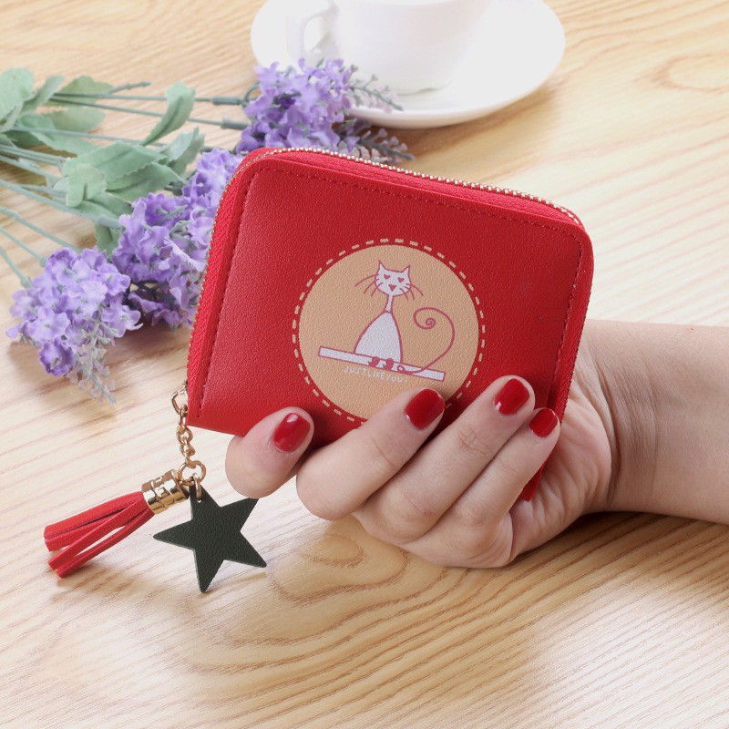 GUC SELECTED(B1318)กระเป๋าสตางค์ใบสั้นน้องแมว กระเป๋าใส่เหรียญ กระเป๋า ...