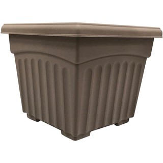 BABA กระถางต้นไม้ พลาสติก สีลาเต้ PLASTIC PLANT POT LATTE Color  BROWN (LIGHT)