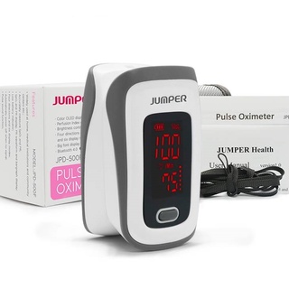 เครื่องวัดระดับอ๊อกซิเจนปลายนิ้ว Jumper Pulse Oximeter JPD-500E เครื่องวัดอ๊อกซิเจน --สินค้าพร้อมส่ง--