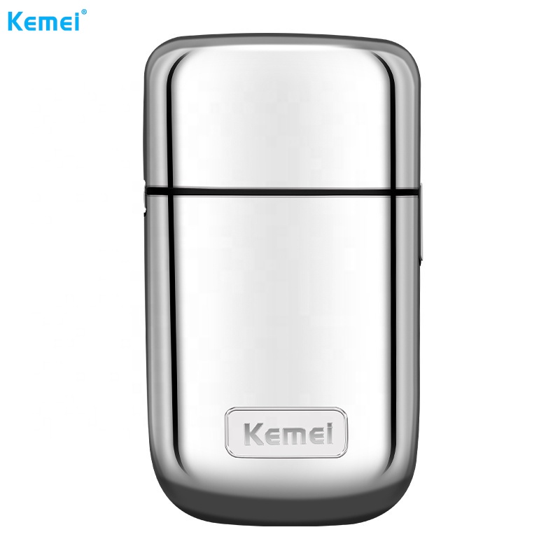 Kemei KM-TX1 เครื่องโกนหนวดไฟฟ้า สีทอง และสีเงิน สําหรับผู้ชาย