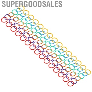 Supergoodsales 90x Plastic Loose Leaf Rings Book Multicolor Binder School Supplies