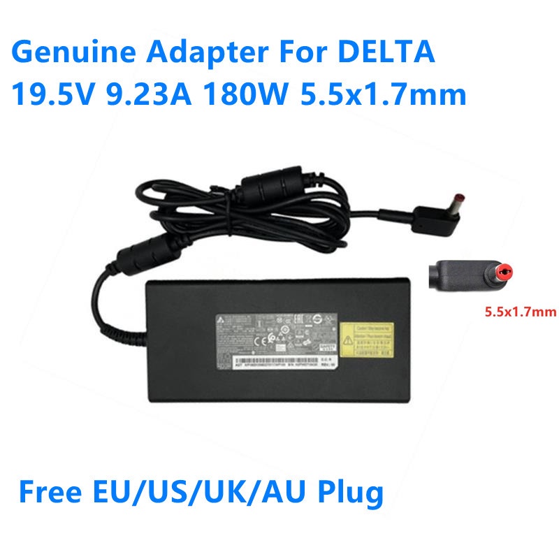 Genuine 19.5V 9.23A 180W 5.5x1.7mm DELTA ADP-180TB F Power Supply AC Adapter For ACER NITRO 5 AN517 H2FW071043K Laptop C