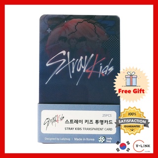 K-POP IDOL STRAY KIDS อะคริลิคโปร่งใส โฟโต้การ์ดคุณภาพสูง ชุด 25pcs