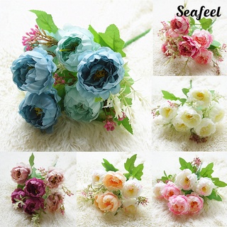 Seafeel ดอกโบตั๋นประดิษฐ์ Diy สําหรับตกแต่งสวนงานแต่งงาน 1ชิ้น