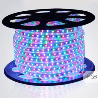 ไฟเส้น LED Rope light RGB 5050 แบบแบน 13mm. ยาว 50 เมตร