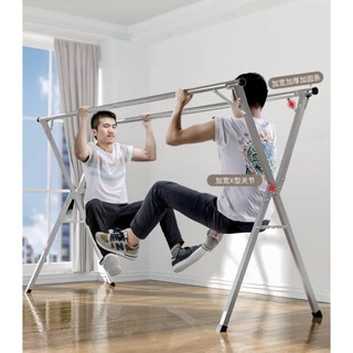 MeStyle ราวตากผ้า ราวตากผ้าสแตนเลส แข็งแรง Drying Rack พับเก็บง่าย ตัว X  จัดเก็บสะดวกแข็งแรง ทนทาน Y-002