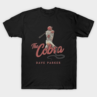 [COD]เสื้อยืด ผ้าฝ้าย พิมพ์ลาย The Cobra Dave Parker Cincinnati สีแดง สําหรับผู้ชายS-5XL