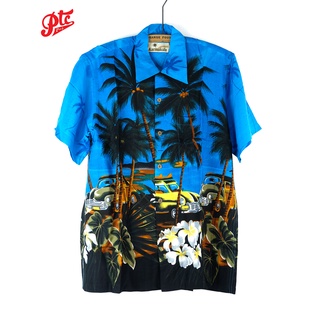 เสื้อฮาวาย Karmakula California Blue Hawaii Shirt