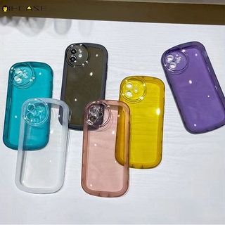 เคสโทรศัพท์มือถือใส แบบนิ่ม สีแคนดี้ สีสันสดใส สําหรับ iPhone 13 12 Mini Pro Max