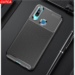 เคสโทรศัพท์คาร์บอนไฟเบอร์ tpu ป้องกันการกระแทก vivo y 11 2019 y 17 y 15 y 12