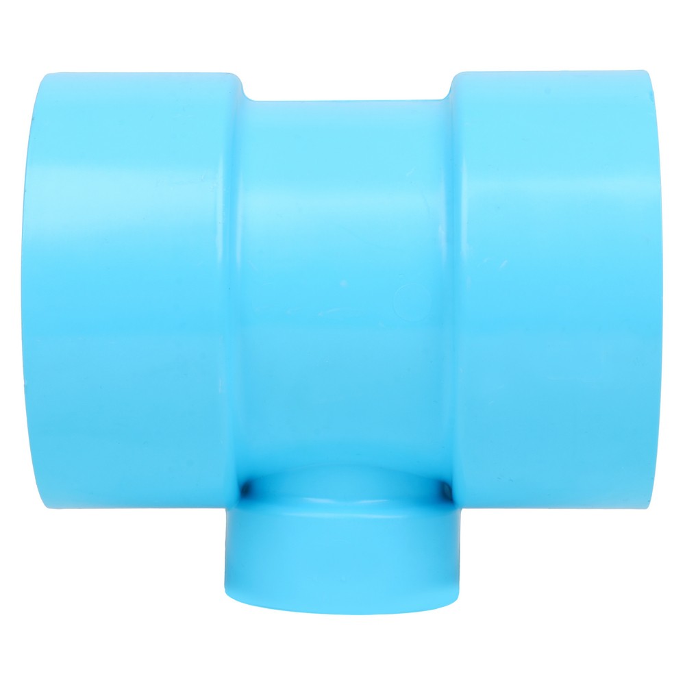 ท่อประปา ข้อต่อ ท่อน้ำ ท่อPVC ข้อต่อสามทางลด-บาง SCG 4 x 2 นิ้ว สีฟ้า REDUCING FAUCET TEE PVC SOCKET SCG 4"x2" LITE BLUE