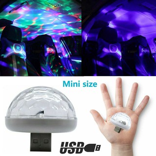 ไฟดิสโก้เทค ดิสโก้บอล LED mini Disco Party ไฟหลากสีขนาดพกพา