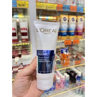 LOREAL PARIS ลอรีอัล ปารีส ไวท์ เพอร์เฟ็คท์ โฟม 100 มล.