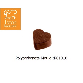 Poly PC1018 Heart ฐานมีลาย Chocolate Molds (MC066)