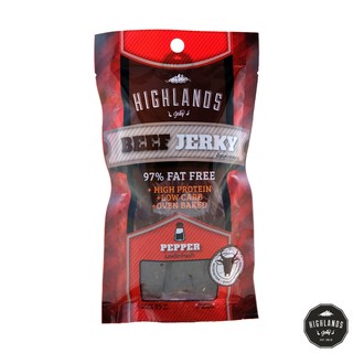 Highlands Jerky 1 ซอง เนื้อวัวอบแห้งรสพริกไทย