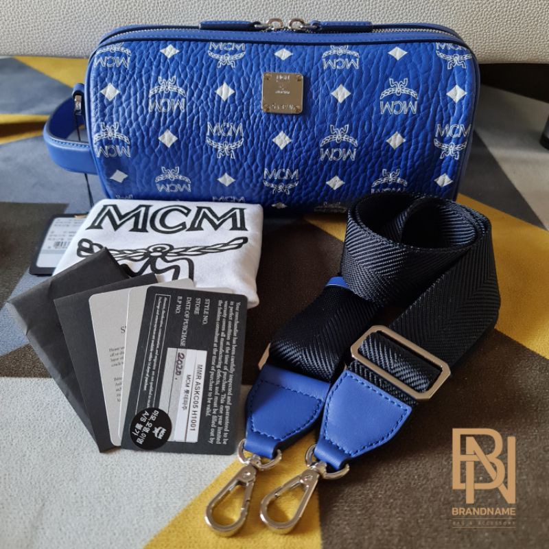 Mcm crossbody outlet blue