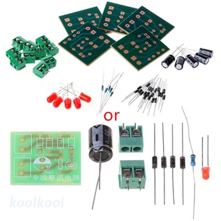 Kool 5 ชิ้น Diy Kit In4007 วงจรเรียงกระแสแบบเต็มคลื่น Ac To Dc Power Supply Converter