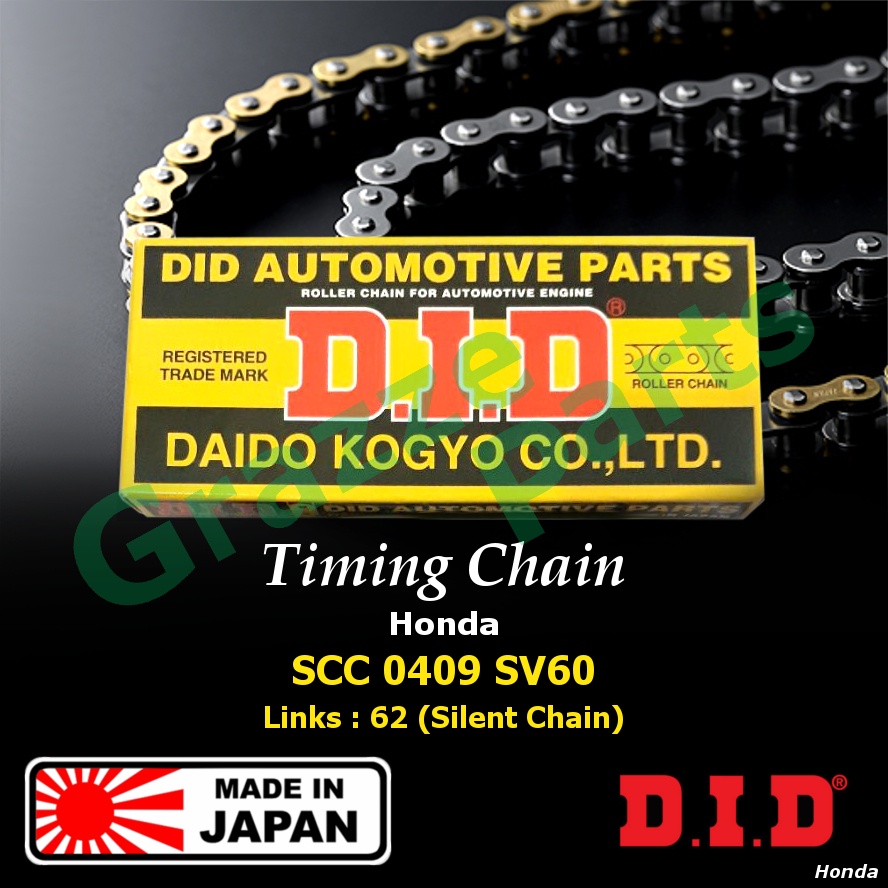 DID โซ่ปั้มน้ํามัน SCC0409SV60 / 13441-PNA-004 Honda Accord SDA 2.0 CRV CR-V S9A K20A (62S)