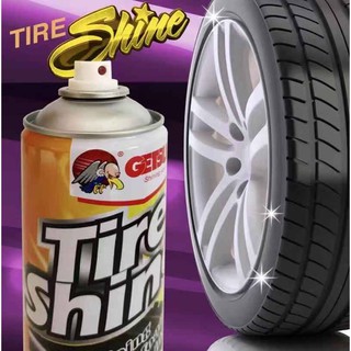 สเปรย์เคลือบยางดำ GETSUN TIRE SHINE น้ำยาเคลือบเงายางรถยนต์