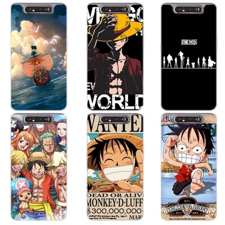 เคส ซัมซุง Samsung Galaxy A80 A70 A60 M40 Case การ์ตูน One Piece เคสซิลิโคน Soft TPU โทรศัพท์มือถือ Back เคส