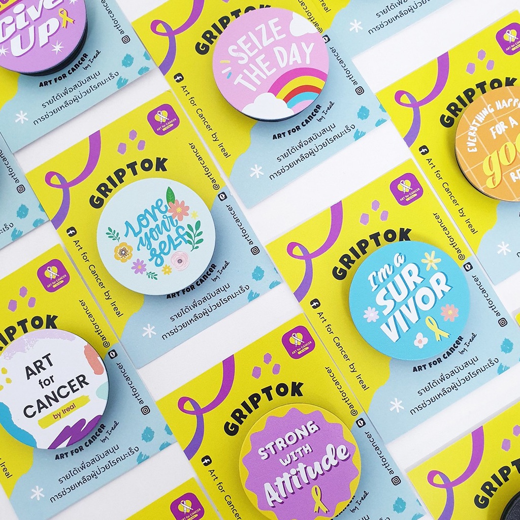 Griptok กริ๊บต๊อก ที่ตั้งมือถือ ที่จับโทรศัพท์ Artforcancer - รูปที่ 2