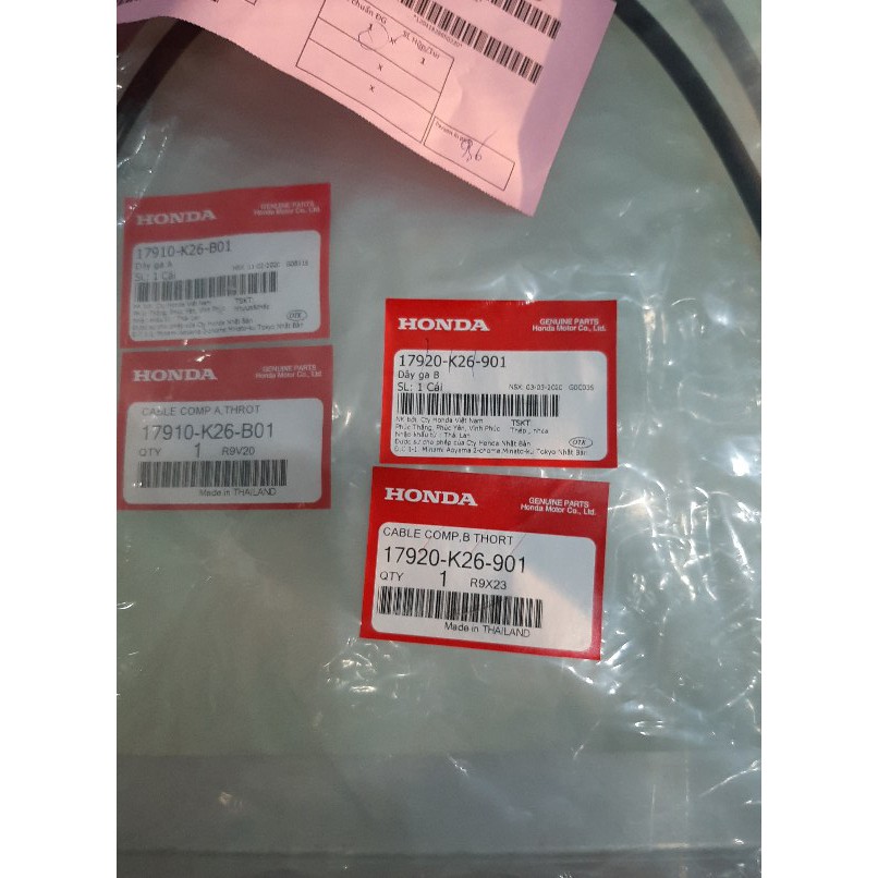 K26 สายคันเร่ง MSX 125 2015-2017 2022 honda แท้ honda viet