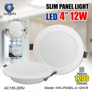 โคมดาวน์ไลท์ LED Panel ขนาด4นิ้ว12วัตต์ทรงเหลี่ยมและกลม