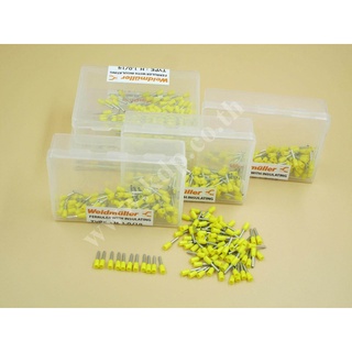 คอร์ดเอ็นหุ้ม แบบหุ้มปลายสาย TYPE : H 1.0/14 (500 pcs / สีเหลือง)