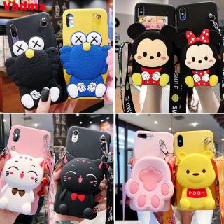 Samsung Galaxy Note 10 Plus 9 8 5 A40s A9 Pro 2016 Case Winnie the Pooh Wallet Case Mickey Minnie Sesame Street Cover