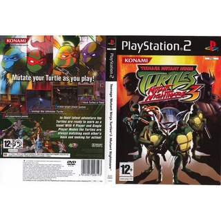 แผ่นเกมส์ PS2 Teenage Mutant Ninja Turtles 3 Mutant Nightmare    คุณภาพ ส่งไว (DVD)