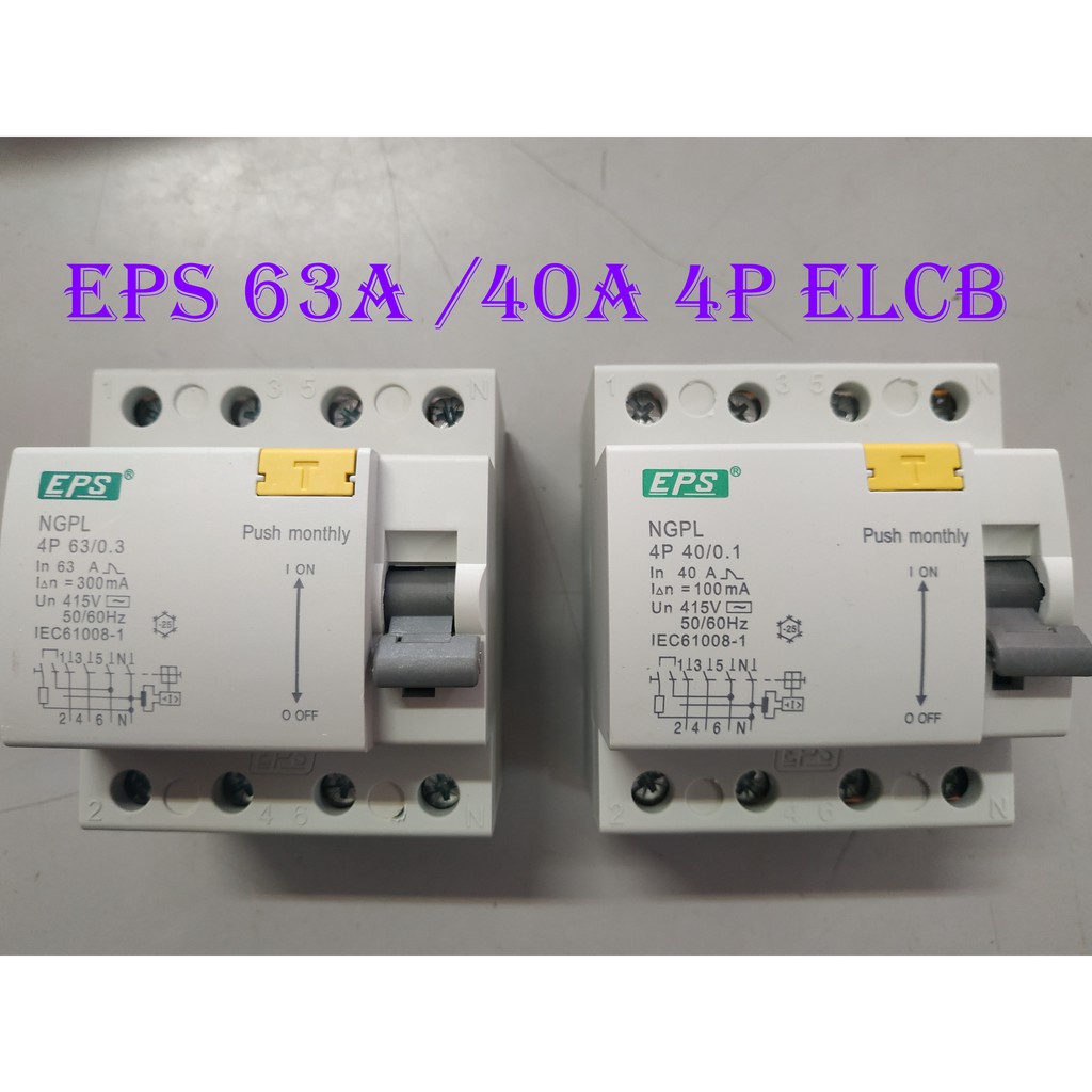 EPS 4POLE 40A/63A/100A 300mA RCCB/ELCB