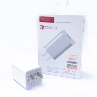 หัวชาร์จ Eloop แท้ 100%  EQ-24 Quick charger 3.0
