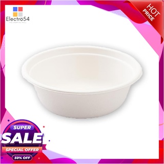 เอโร่ ชามเยื่อชานอ้อย 500 มล. x 50 ชิ้นแก้วและบรรจุภัณฑ์aro Bagasse Bowl 500 ml x 50 Pcs