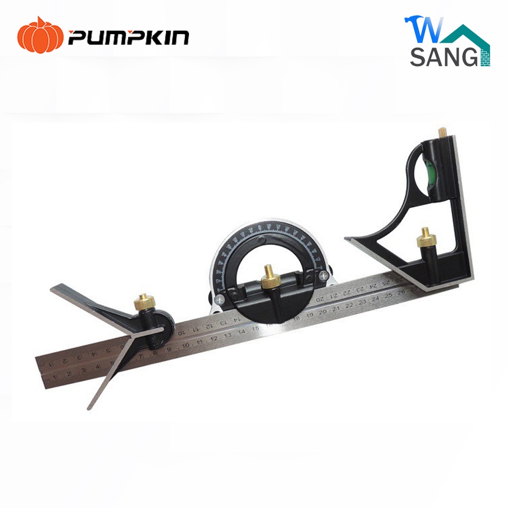 ชุดฉากผสมวัดองศา ฉากผสม 12นิ้ว พร้อมระดับน้ำ 4in1 PUMPKIN PTT-CBS12 @wsang - รูปที่ 2