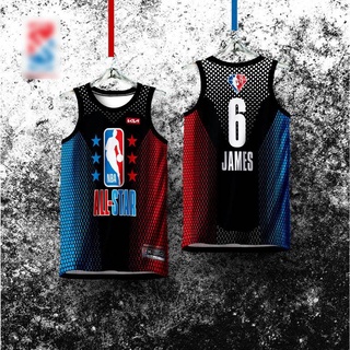 เสื้อกีฬาบาสเก็ตบอล แขนกุด ลาย HT3 NBA Jersey 2022 ALLSTAR BLUE RED James HG CONCEPT พลัสไซซ์ สําหรับผู้ชาย และผู้หญิง TH3