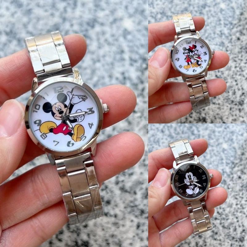 💥นาฬิกาแฟชั่น Fashion watch ลายการ์ตูน หลายแบบ แถมฟรีผ้าเช็ด พร้อมเซ็ทเวลา