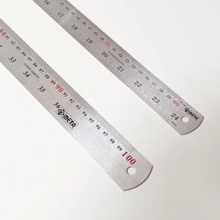 ไม้บรรทัดสแตนเลส ให้เลือก ขนาด 60 cm ( 24 นิ้ว ) , 100 cm ( 36 นิ้ว ) ฟุตเหล็ก ไม้บรรทัดฟุตเหล็ก ไม้บรรทัดเหล็ก
