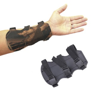 1 pcs Archery Arm Protector Guard For Men  Bow Shooting Armband 3 Straps Shoot Forest Camo /Brown Arm Guard